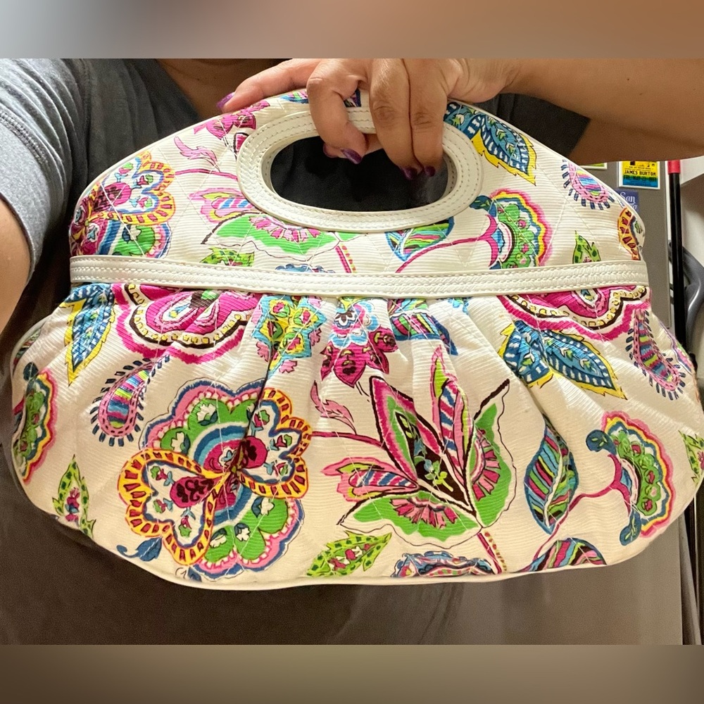 Vera Bradley Limited Edition handheld Palm Beach Gardens handBag clutch EUC - Picture 4 of 13